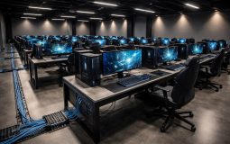 Aménager salle gaming compétition nécessite câblage RJ45 et prises électriques multiples